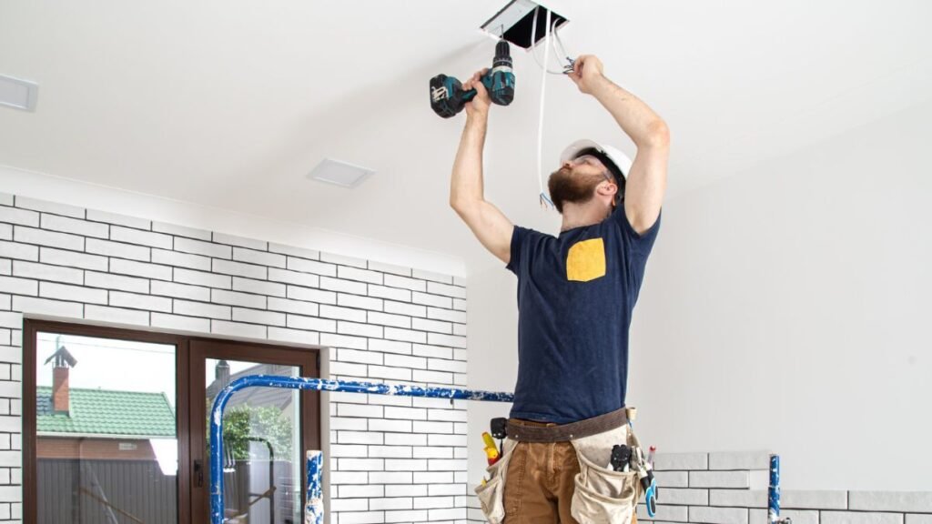 Instalação de arandelas