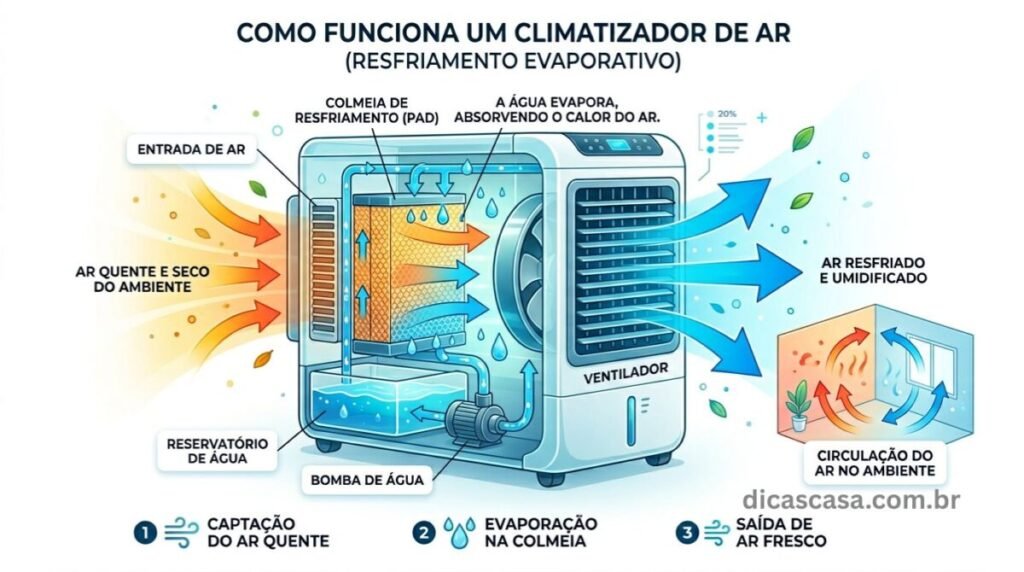 Como funciona um climatizador de ar