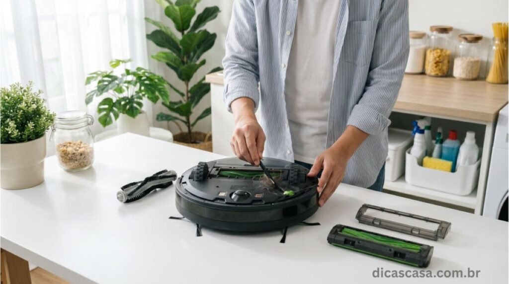 Como fazer manutenção do robô aspirador