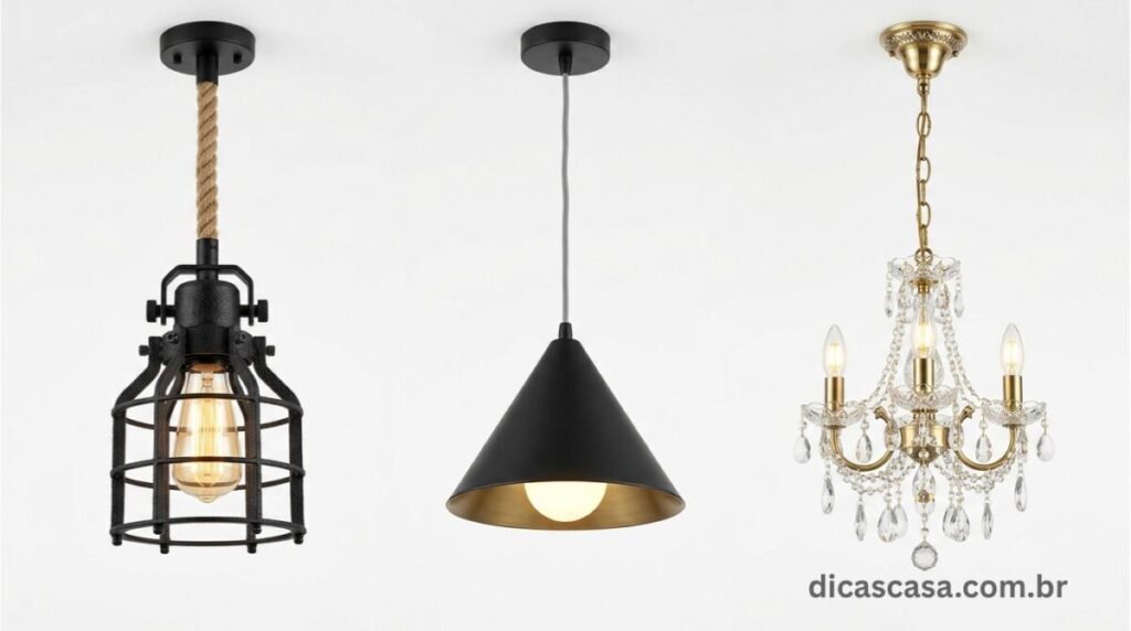 Comparativo entre os melhores modelos de luminárias para sala de 2026