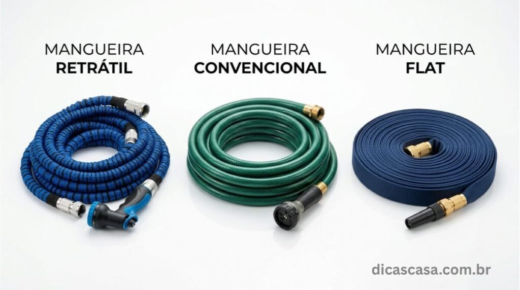 Comparativo entre os melhores tipos de mangueiras de jardim de 2026