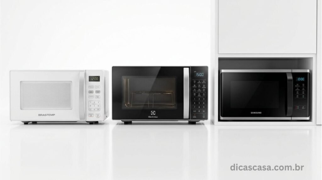 Comparativo entre os melhores micro-ondas de 2026